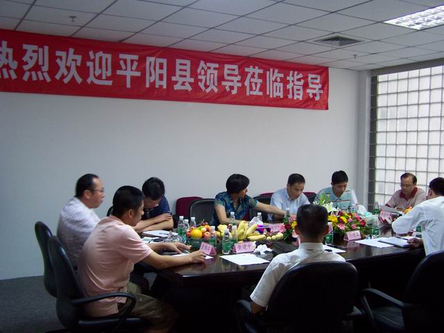 平阳县政府领导对IM电竞集团进行考察